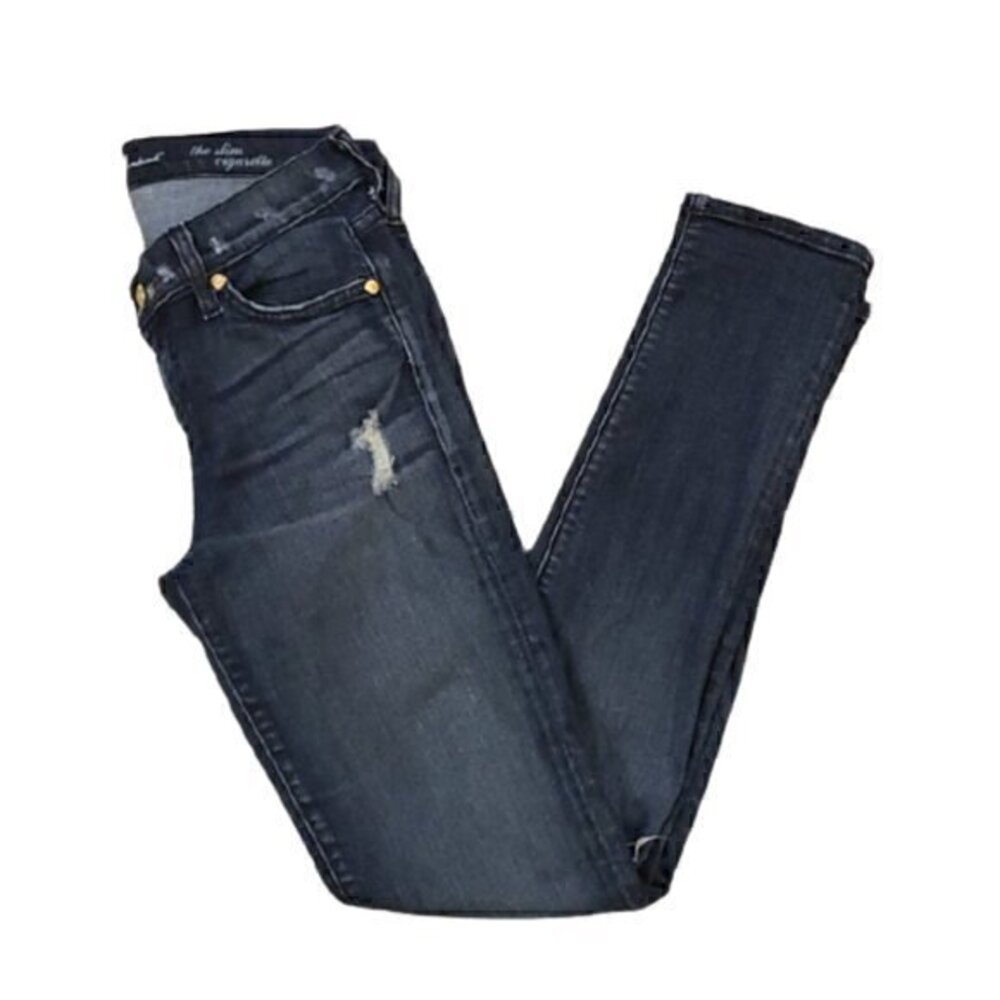 [7 for all Mankind] Slim Cigarette Mid Rise Jeans- Size 26